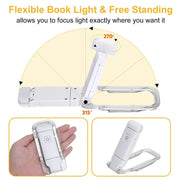 LED USB Rechargeable Book Light Reading Light Eye Protection Night Light Portable Clip Desk Light Bookmark Read Light Night Lamp