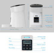 New Pet Feeder Pet Dispenser For Cat And Dog Travel Supply Automatic Smart Slow Feeder Dispenser Fixed Time Amount Of Food
