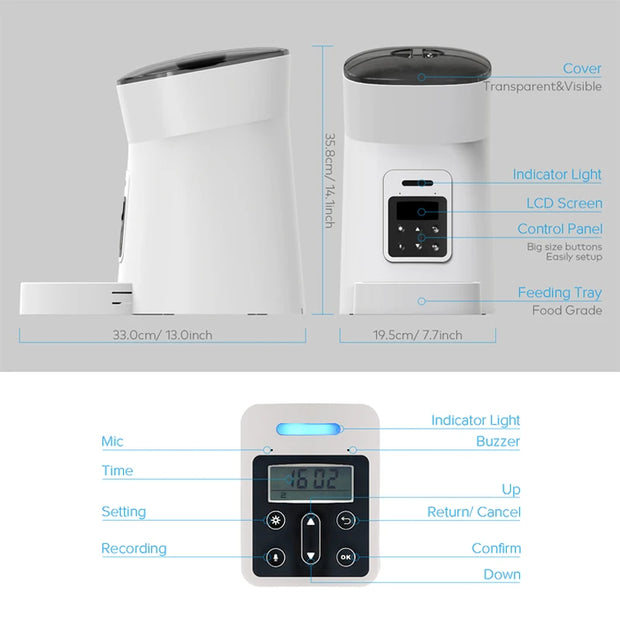 New Pet Feeder Pet Dispenser For Cat And Dog Travel Supply Automatic Smart Slow Feeder Dispenser Fixed Time Amount Of Food