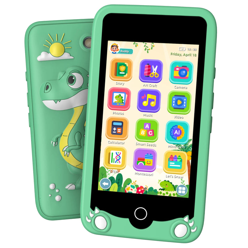 Kids Smart phones , 3.97" Touch Screen, 200+ Learning Games, Dual Camera, Parental Control, Drop-Proof, Gift for Ages 3-12