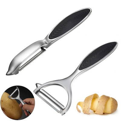 Alloy Potato Peeler Plastic Handle Sharp Cutter Kitchen Gadget Cucumber Carrot Peeler Vegetable Fruit Gadget Kitchen Supplies