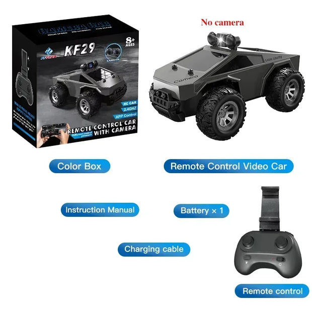 KF29 Car With HD Camera FPV WIFI Machine On Remote Control Stunt 1:28 2.4G SUV Radiocontrol Climbing Toy For Kids on a Toy Gifts