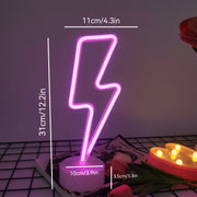 Lightning LED neon light, USB or battery powered boy/girl gift cool game light, bedroom wedding party decoration creative light