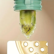 New Mould Fruit & Vegetable Feeder with Silicone Mesh, Cartoon Lion Food Feeder, Juice Feeding Teething Utensils