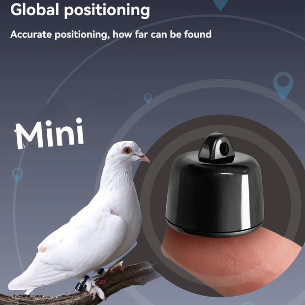 Pet Anti Loss Device 2.7g Mini GPS Tracker for Pets, Compatible with Android & iOS, Global Tracking for Cats/Dogs/Birds/Rabbits