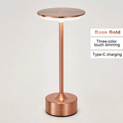 LED Table Lamp Touch Sensor Night Light USB Rechargeable Portable Bedroom Night Light Wireless Reading Lamp Restaurant Hotel Bar