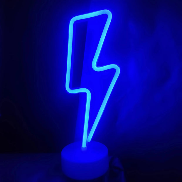 Lightning LED neon light, USB or battery powered boy/girl gift cool game light, bedroom wedding party decoration creative light