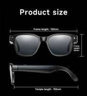 4K Ultra HD AI Video Glasses 8MP Camera Take Photos/Videos Hands-Free Music Real-Time Translation Calls Stylish Design