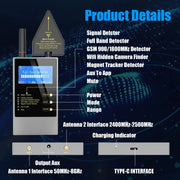Anti Spy Gadgets Wireless Audio Bug GPS Camera Detector Finder Bug RF Signal Detector Car GPS Tracker Strong Magnetic Detector