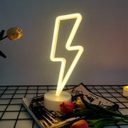Lightning LED neon light, USB or battery powered boy/girl gift cool game light, bedroom wedding party decoration creative light