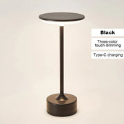 LED Table Lamp Touch Sensor Night Light USB Rechargeable Portable Bedroom Night Light Wireless Reading Lamp Restaurant Hotel Bar
