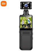 Xiaomi New Action Camera 8K HD 180 ° Rotating Mini Portable Camera Mini Sports Wearable Camera Infrared Night Vision Sports DV