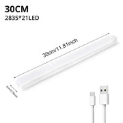 Night Lights Wireless LED Motion Sensor Lamp USB Rechargeable Magnetic For Wardrobe Room Closet Kitchen Aisle Tube Detector Bulb