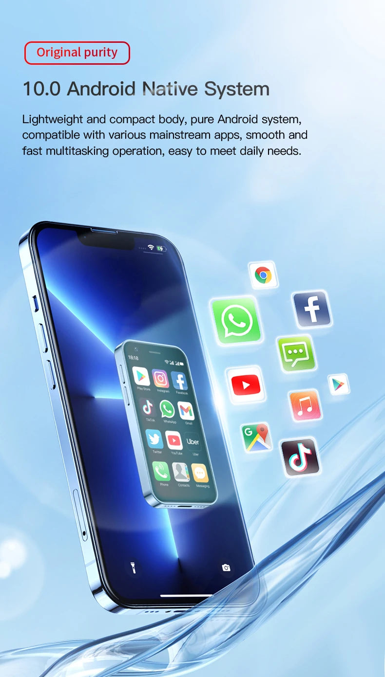 The smart phone in your pocket! SOYES XS16 3-inch Android 10.0 Mini Phone 4G Network Dual SIM Card 3+64G Memory with Play Store