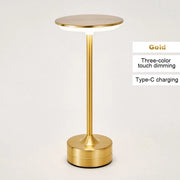 LED Table Lamp Touch Sensor Night Light USB Rechargeable Portable Bedroom Night Light Wireless Reading Lamp Restaurant Hotel Bar
