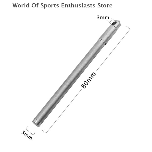 1Pc Portable Mini Titanium Ballpoint Pen EDC Gadget Keychain For Outdoor Camping Hiking Survival Gadget