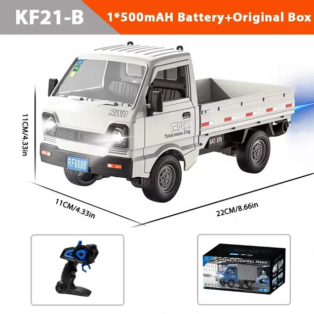 KF21 Remote Control Car 1:16 Scale 2.4GHz Drift Climbing Truck With Spray Lights Kids Boys Gifts Off-Road Toys For Outdoor Play