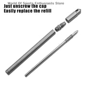 1Pc Portable Mini Titanium Ballpoint Pen EDC Gadget Keychain For Outdoor Camping Hiking Survival Gadget