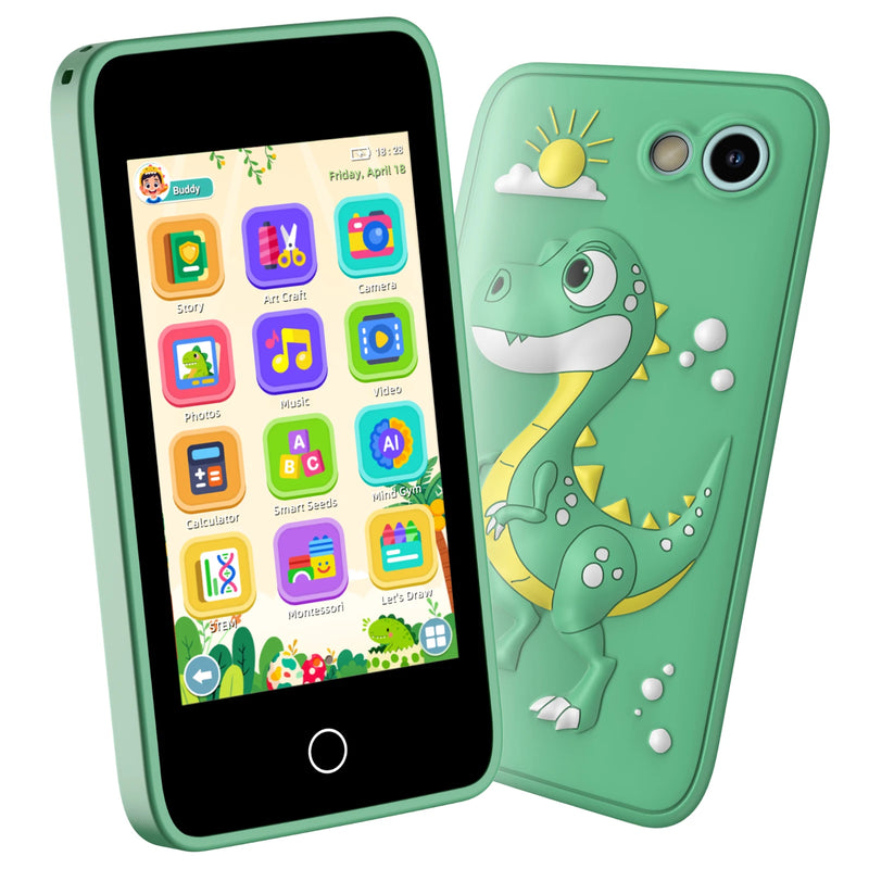 Kids Smart phones , 3.97" Touch Screen, 200+ Learning Games, Dual Camera, Parental Control, Drop-Proof, Gift for Ages 3-12