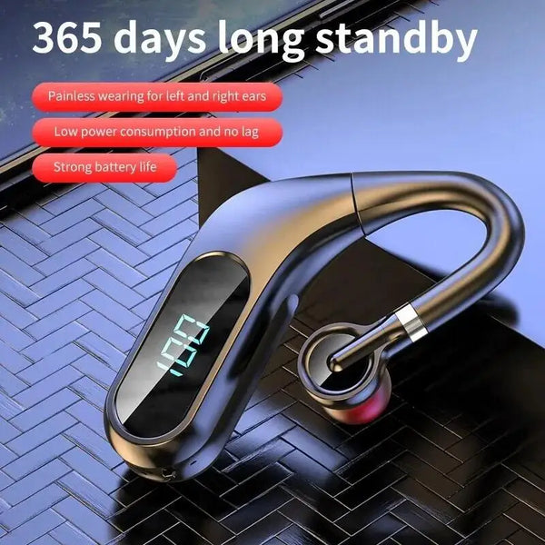 Bluetooth Headphones with Real-time Digital Display