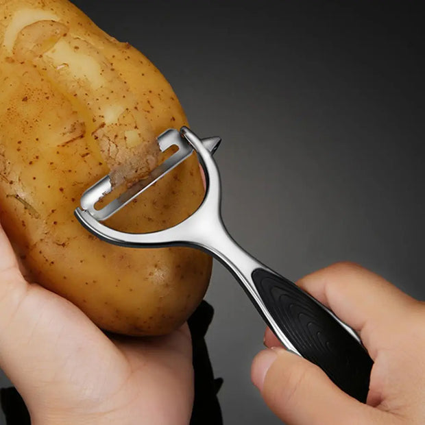 Alloy Potato Peeler Plastic Handle Sharp Cutter Kitchen Gadget Cucumber Carrot Peeler Vegetable Fruit Gadget Kitchen Supplies