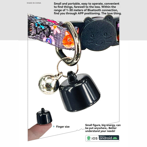 Pet Anti Loss Device 2.7g Mini GPS Tracker for Pets, Compatible with Android & iOS, Global Tracking for Cats/Dogs/Birds/Rabbits