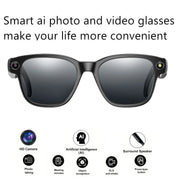 4K Ultra HD AI Video Glasses 8MP Camera Take Photos/Videos Hands-Free Music Real-Time Translation Calls Stylish Design