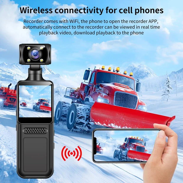 Xiaomi New Action Camera 8K HD 180 ° Rotating Mini Portable Camera Mini Sports Wearable Camera Infrared Night Vision Sports DV